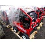 New,Magnum 400 Series Gold Hot Water Pressure Washer, Gas Engine, Burner Uses Kero Or #2 Diesel,