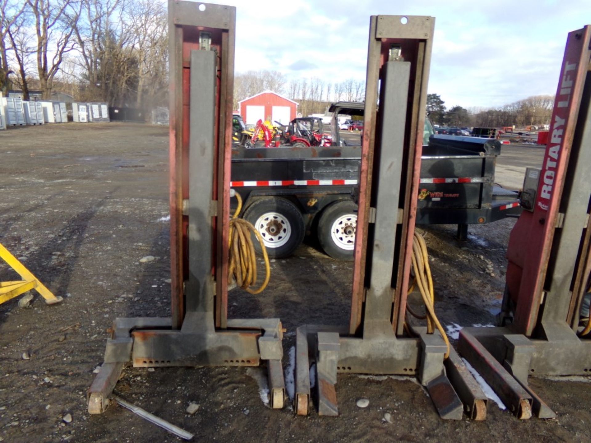 (2) Rotary Electric Wheel Lifts, 15,000lb Capacity, Red - Image 2 of 2