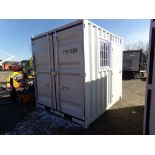 New 9' X 88'' Storage Container, Office Building, Window and Man Door on 1 Side, Barn Doors in 1