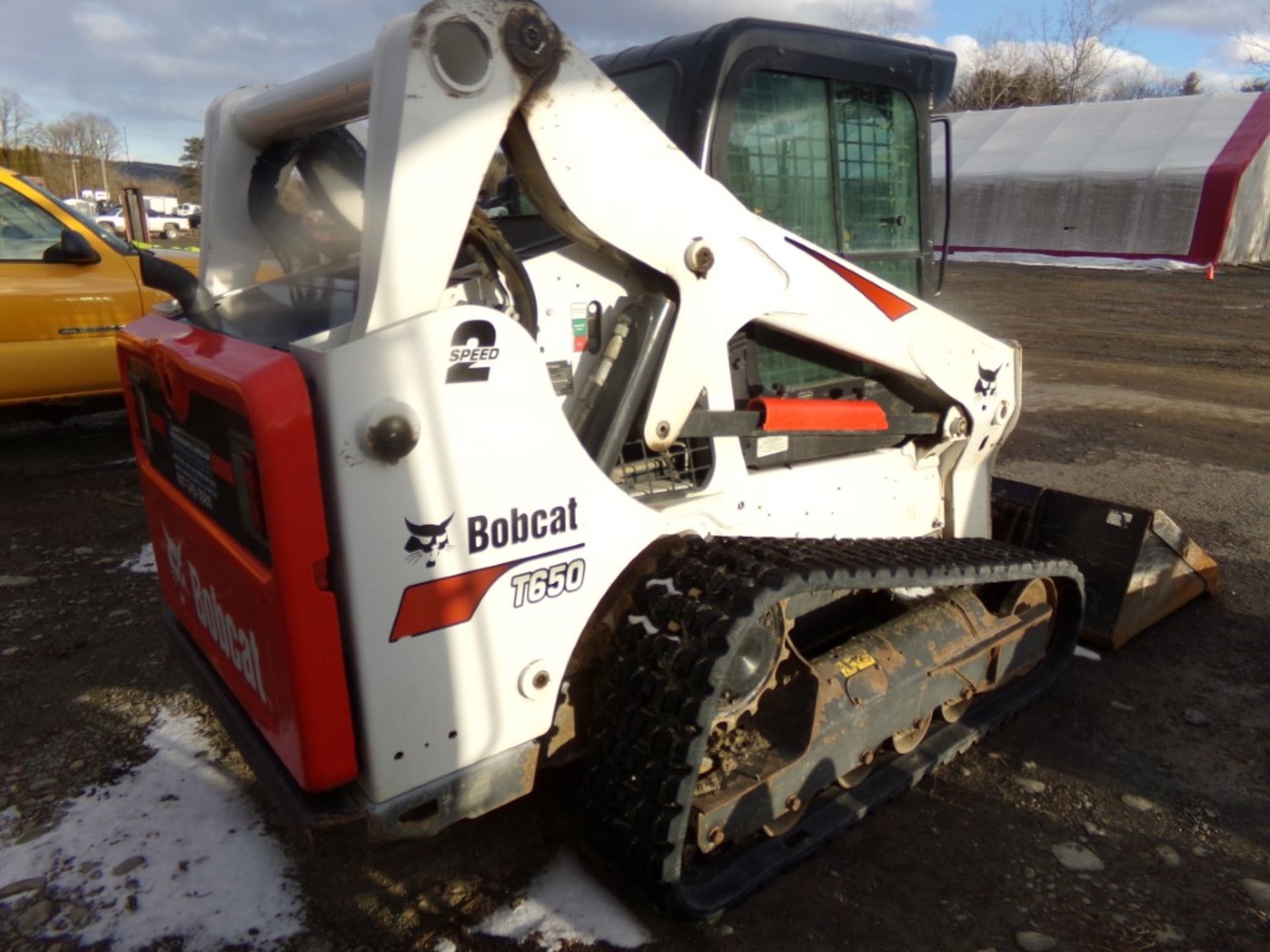 2014 Bobcat T650 Tracked Skid Steer With 78'' Bucket, 1,440 Hours, SerALJG30176, 2 Speed, Full - Image 3 of 7