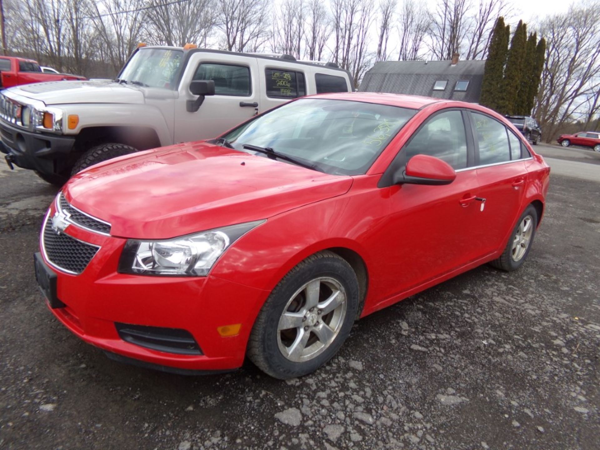 2014 Chevrolet Cruze LT, Red, 56,380 Miles, VIN#1G1PC5SBXE7124897 - OPEN TO ALL BUYERS,. BOTH ROCKER