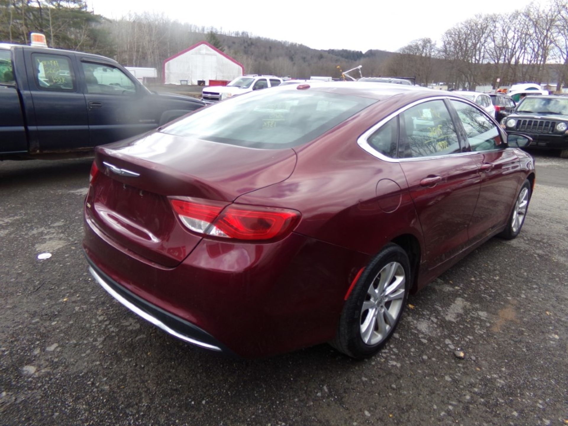 2015 Chrysler 200 Limited, Maroon, 137,543 Miles, VIN# 1C3CCCAB0FN591551, FRONT BUMPER COVER HAS - Image 3 of 8