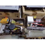 (2) Boxes of Misc. Electrical Items and Some Taps, Reamers, Hack Saws, Etc.