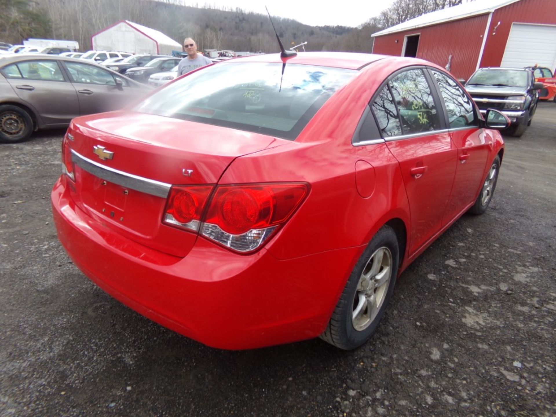 2014 Chevrolet Cruze LT, Red, 56,380 Miles, VIN#1G1PC5SBXE7124897 - OPEN TO ALL BUYERS,. BOTH ROCKER - Bild 6 aus 10