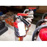(4) Fire Extinguishers (Show Pressure)