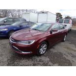 2015 Chrysler 200 Limited, Maroon, 137,543 Miles, VIN# 1C3CCCAB0FN591551, FRONT BUMPER COVER HAS