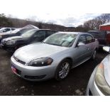 2011 Chevrolet Impala LTZ, Leather, Silver, 126,000 Miles, VIN#2G1WC5EM5B1189657, NEEDS FRAME