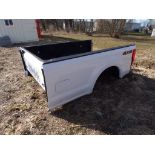 Ford 8' Truck Box With Spray on Liner-MISSING TAILGATE, HAS DAMAGE TO PASS SIDE, White