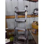 4 in 1 Gorilla Ladder, 5'-10' Step and10'-19' Extension