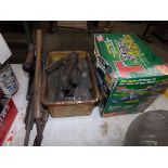 Group With Auto Vacuum, Old Indicators and Box Stapler and Small Pruners