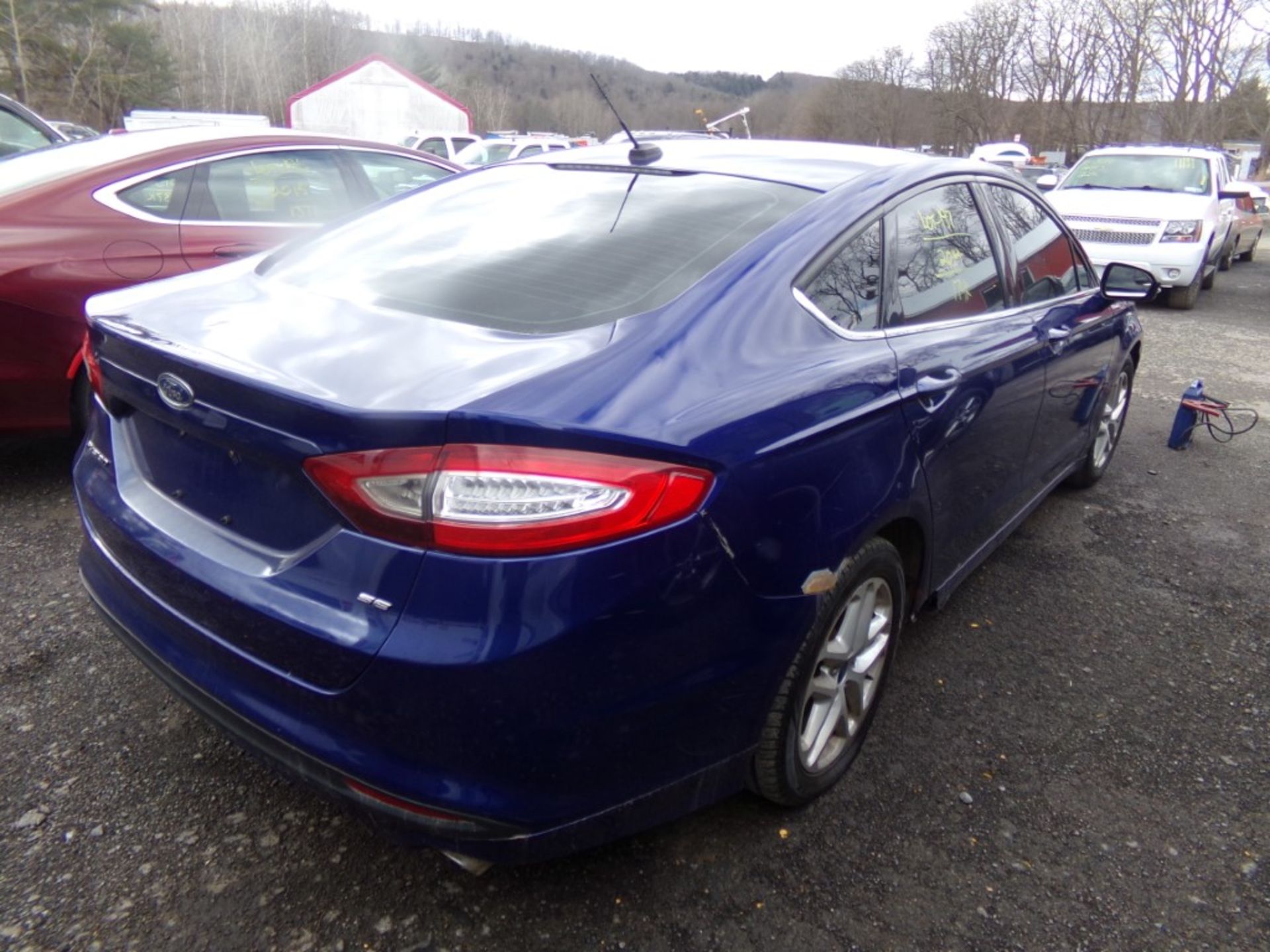 2014 Ford Fusion SE, Blue, 174,739 Miles, VIN#1FA6P0H7XE5365423, AIR BAG LIGHT IS ON, MINOR DAMAGE - Image 6 of 18