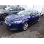 2014 Ford Fusion SE, Blue, 174,739 Miles, VIN#1FA6P0H7XE5365423, AIR BAG LIGHT IS ON, MINOR DAMAGE