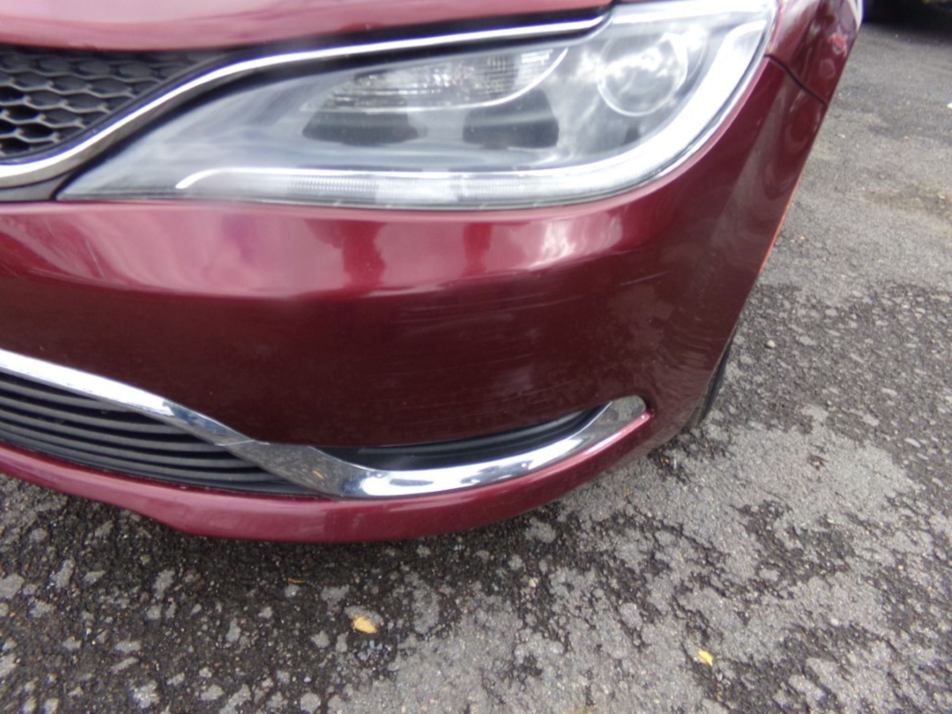 2015 Chrysler 200 Limited, Maroon, 137,543 Miles, VIN# 1C3CCCAB0FN591551, FRONT BUMPER COVER HAS - Image 5 of 8