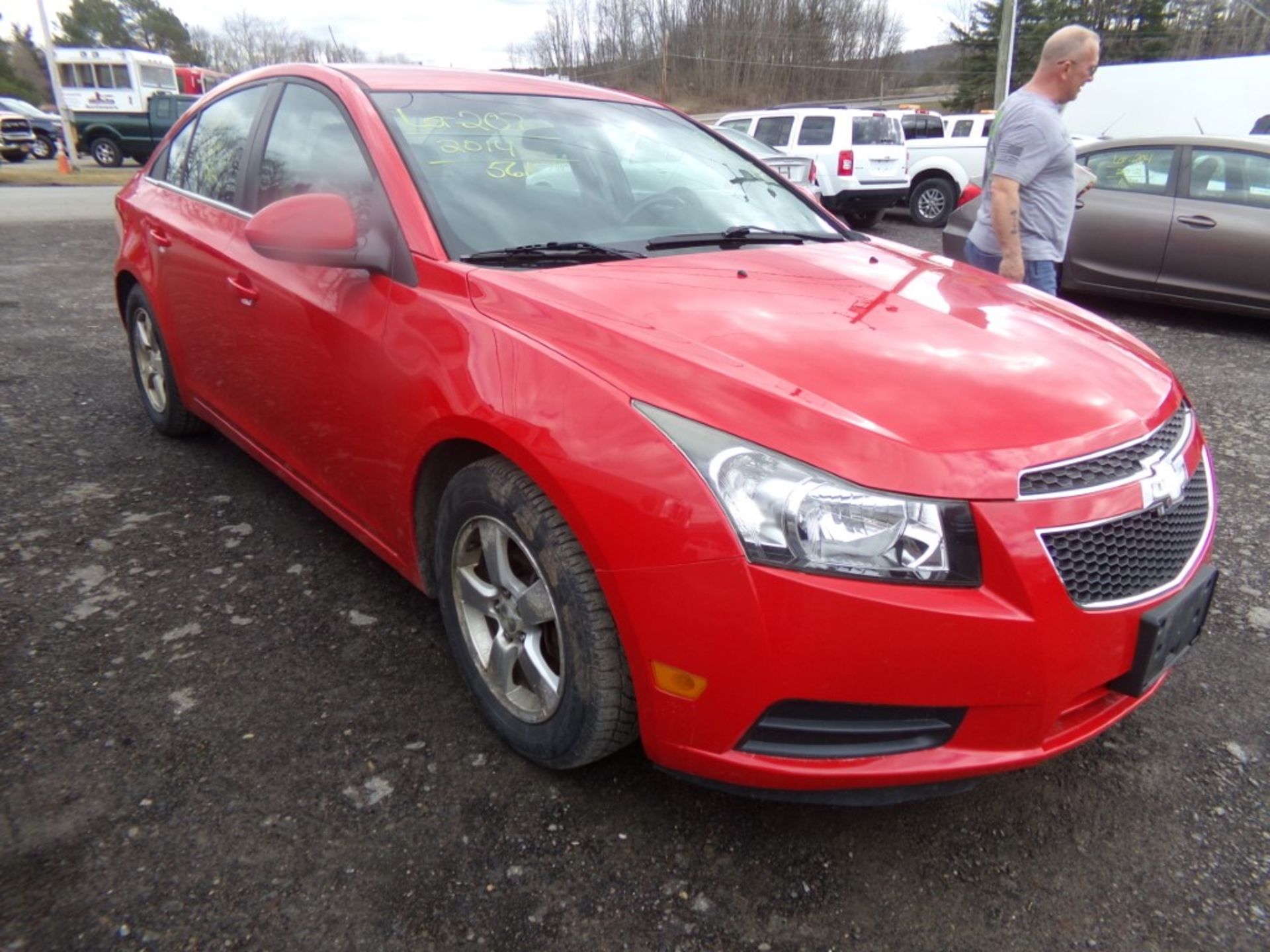 2014 Chevrolet Cruze LT, Red, 56,380 Miles, VIN#1G1PC5SBXE7124897 - OPEN TO ALL BUYERS,. BOTH ROCKER - Bild 8 aus 10