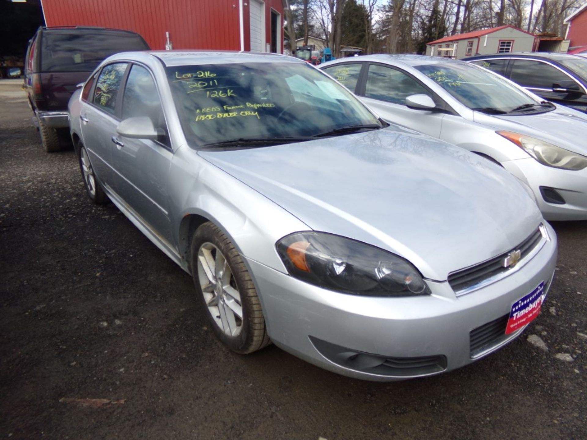 2011 Chevrolet Impala LTZ, Leather, Silver, 126,000 Miles, VIN#2G1WC5EM5B1189657, NEEDS FRAME - Bild 4 aus 15