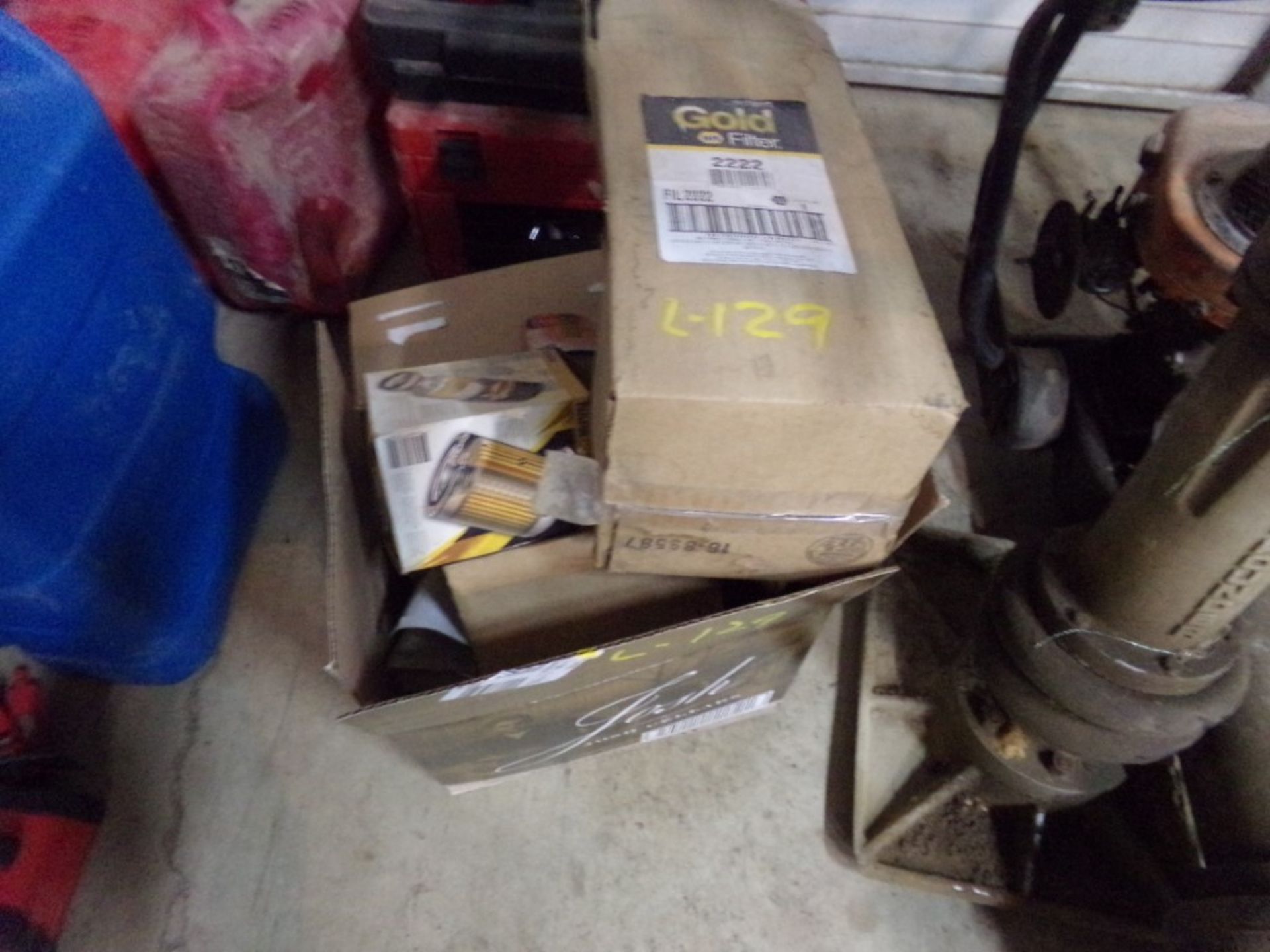 Group with Box of Automotive Filters