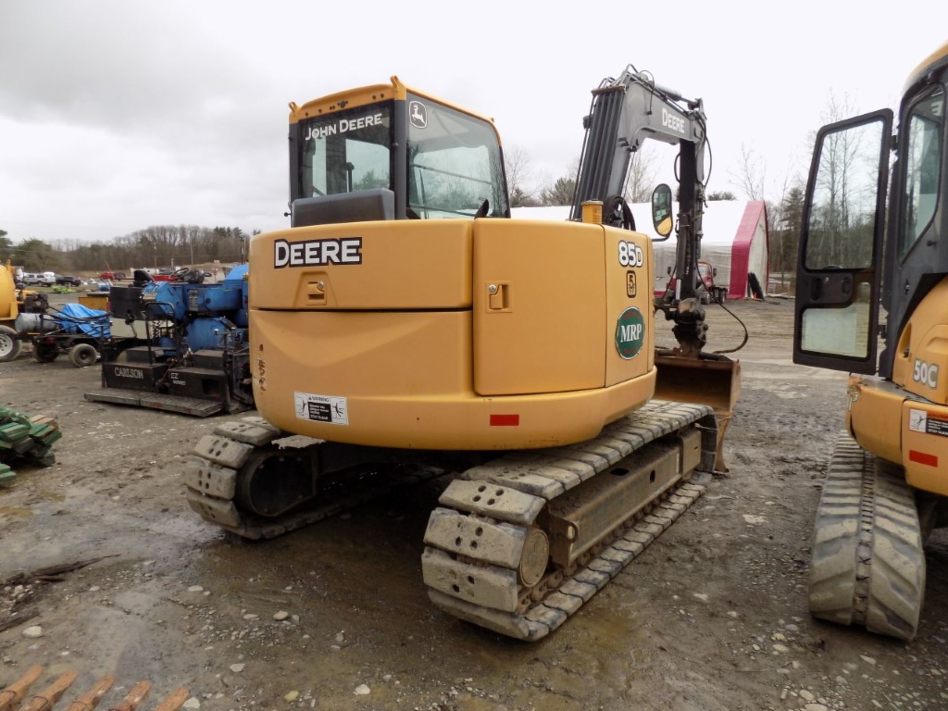 John Deere 85-D Mini Excavator w/Dozer Blade, EROPS Cab, Hyd. Thumb, Hyd. Quik Coupler, Hard - Bild 3 aus 10