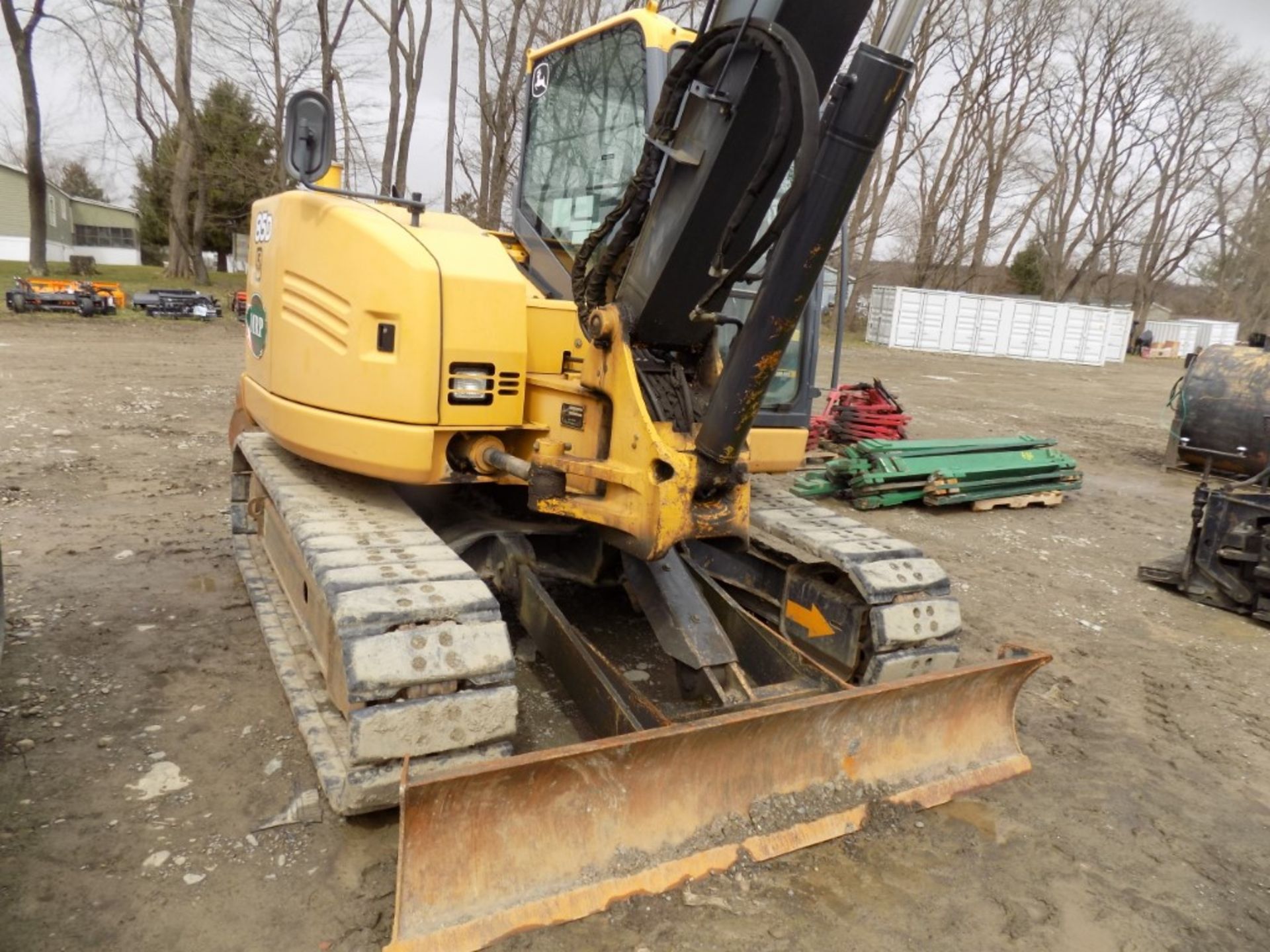 John Deere 85-D Mini Excavator w/Dozer Blade, EROPS Cab, Hyd. Thumb, Hyd. Quik Coupler, Hard - Bild 5 aus 10