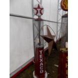 Texaco, Decorative Tin Gas Pump, 7' Tall