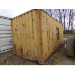 Yellow 20' Storage Container, Used, Dry Inside Cont. # MEDU-2133643