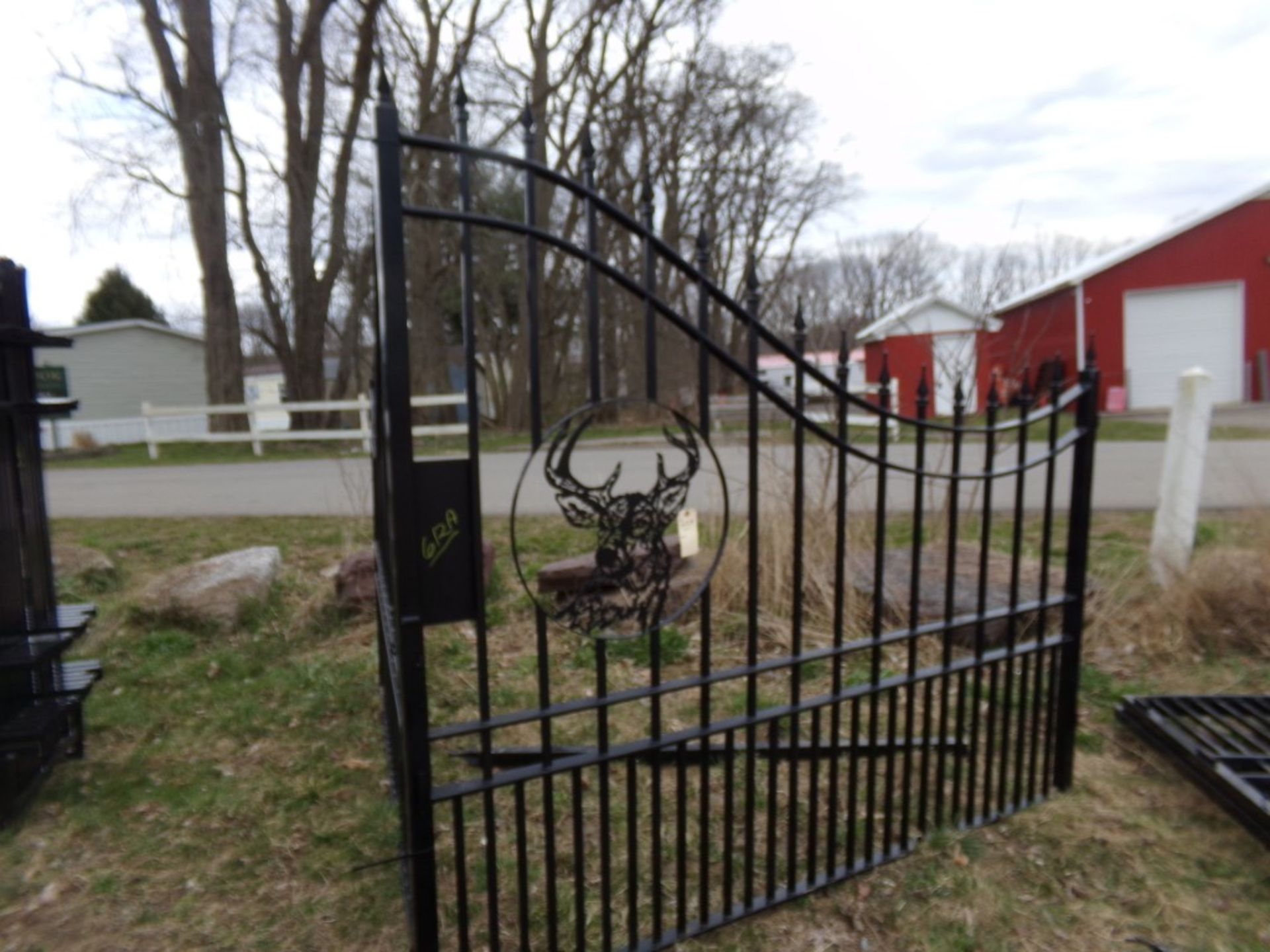Set of New 16' Steel Entry Gates w/Deer Scene
