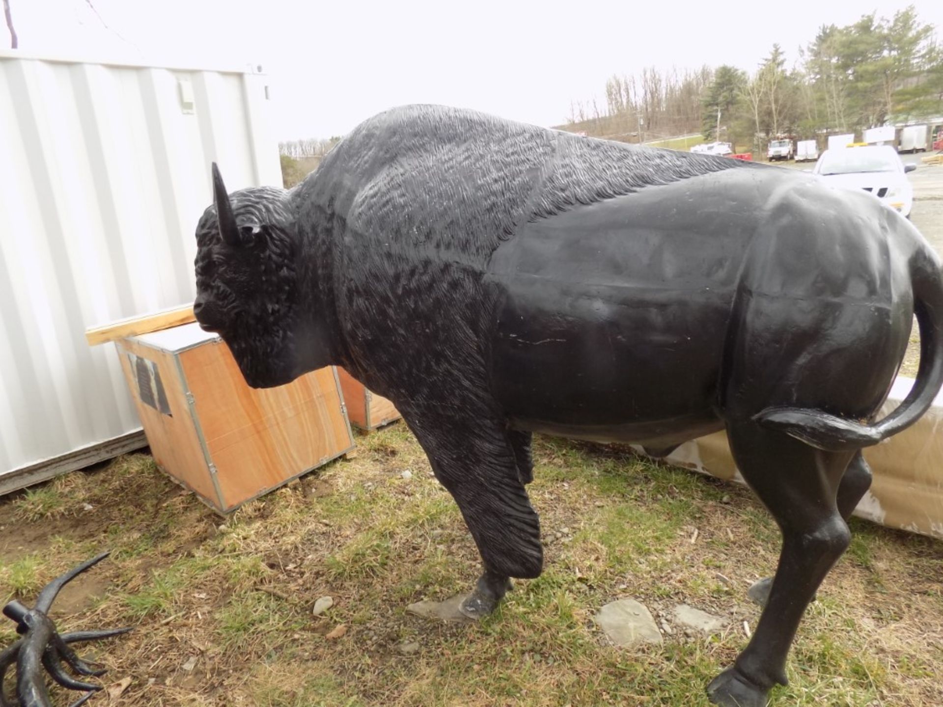 New Life-Size Buffalo Statue, Aluminum, Really Neat!