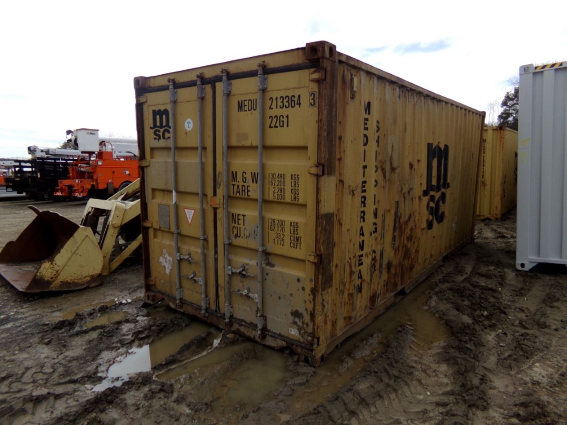 Yellow 20' Storage Container, Used, Dry Inside Cont. # MEDU-2133643 - Bild 3 aus 3