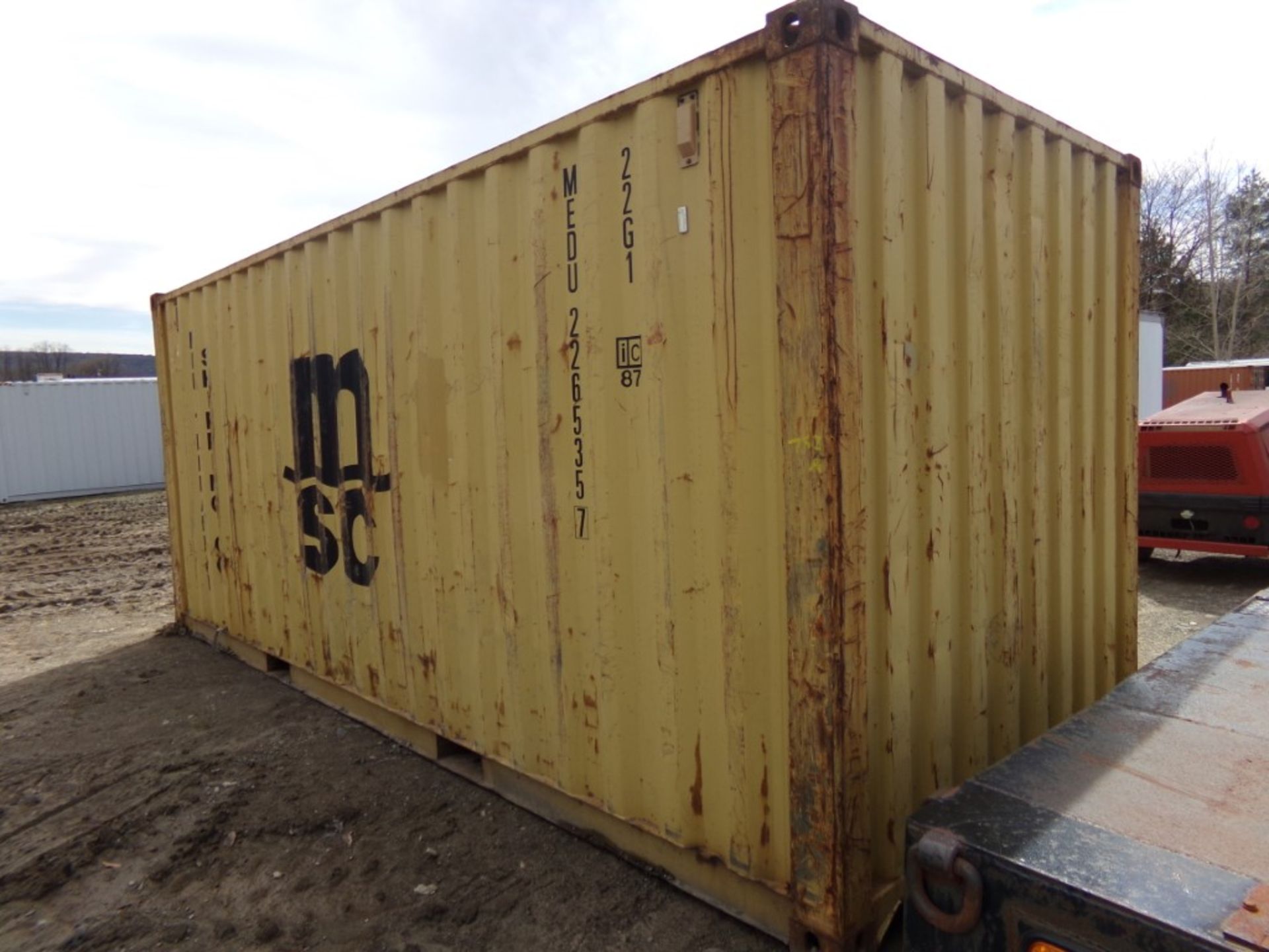 Yellow 20' Storage Container, Used, Cont # MEDU2265357 - Bild 3 aus 4