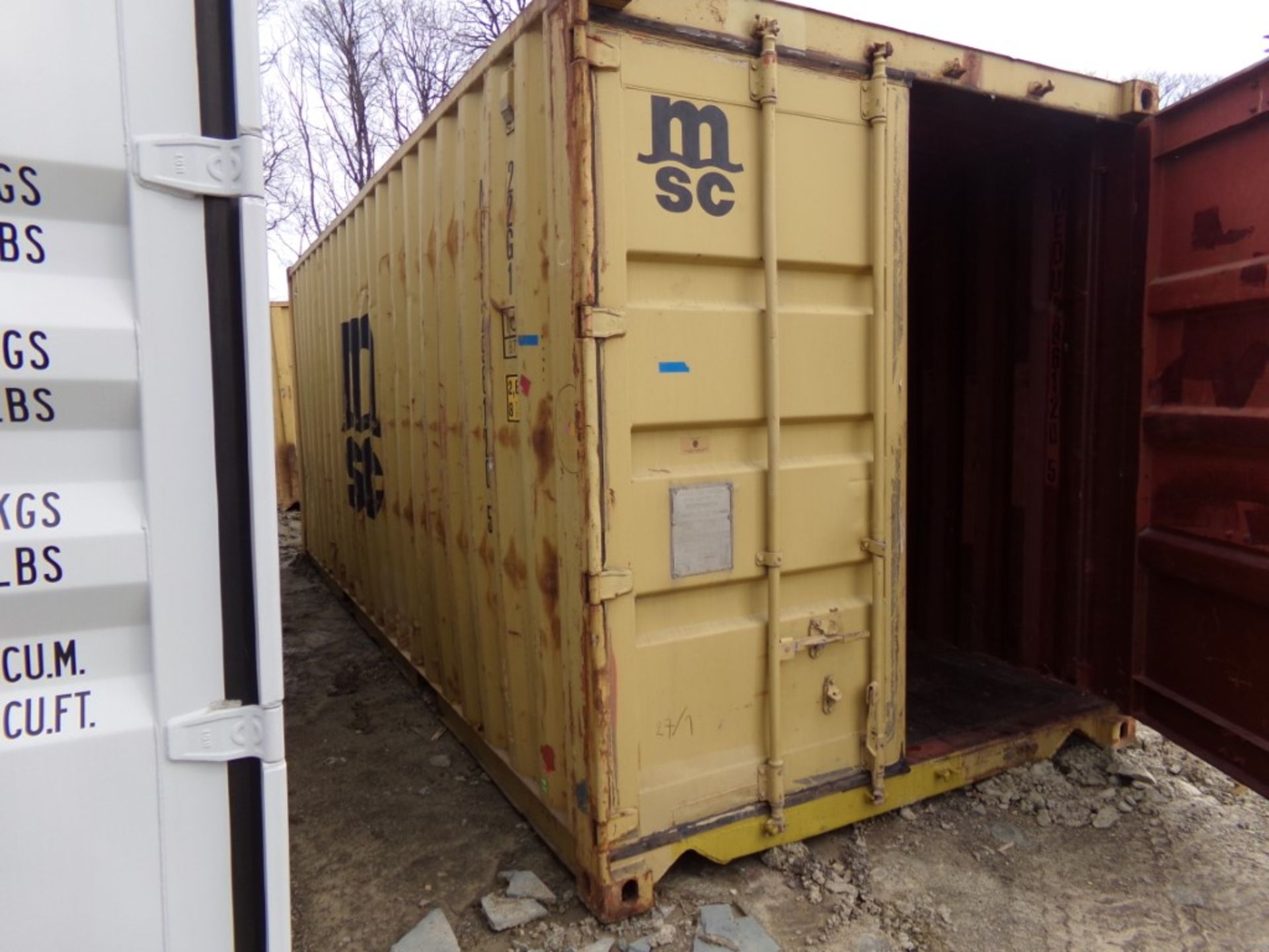 Yellow 20' Storage Container, Used, Dry Inside Cont. # MEDU-2961205 - Bild 3 aus 4