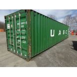 Green 40' Used Storage Container, Cont. # UACU82071778