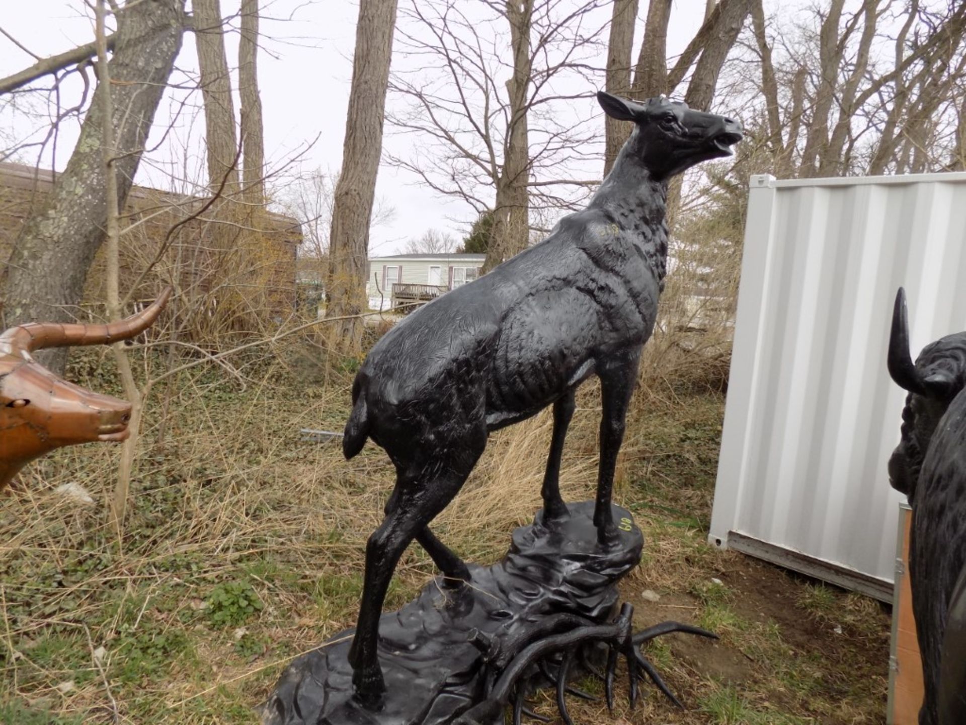 New Life-Size Elk Statue, Aluminum