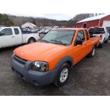 2002 Nissan Frontier Ext.Cab 2 WD, Orange,186,684 Miles, 5 Speed Manual Trans., Vin #