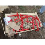 Pallet of New Chains & Binders - (16) 5/16'' x 20' Grade 70 Chains, (8) 5400 Lb. Ratchet Binders