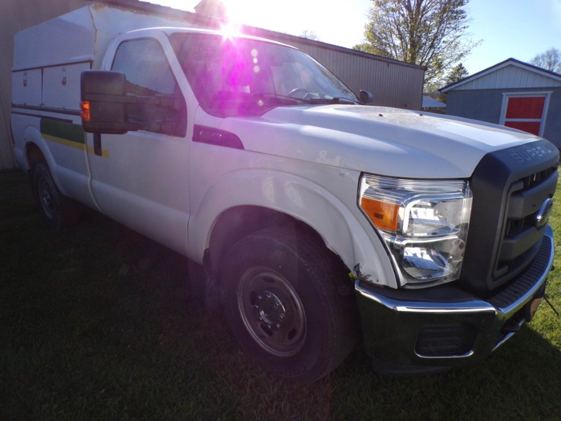 2015 Ford F-250, White, Reg. Cab, 8' Box, 2 WD, Reading Utility Cap, 112,447 Miles., Vin # - Image 5 of 6