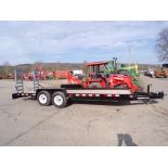 2024 Cross Country 6HD20 20' Equipment Trailer, 13800 GVWR, Pintle Hitch, Galvanized Ramps, Black,