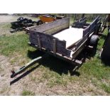 Tow Behind Trailer w/ Wooden Sides (718 / No stk) - NO PAPERWORK / BOS ONLY