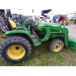 John Deere 3025E 4 WD Compact Tractor with D160 Loader, R4 Tires, Hydro Trans., 1681 Hrs., Ser.#