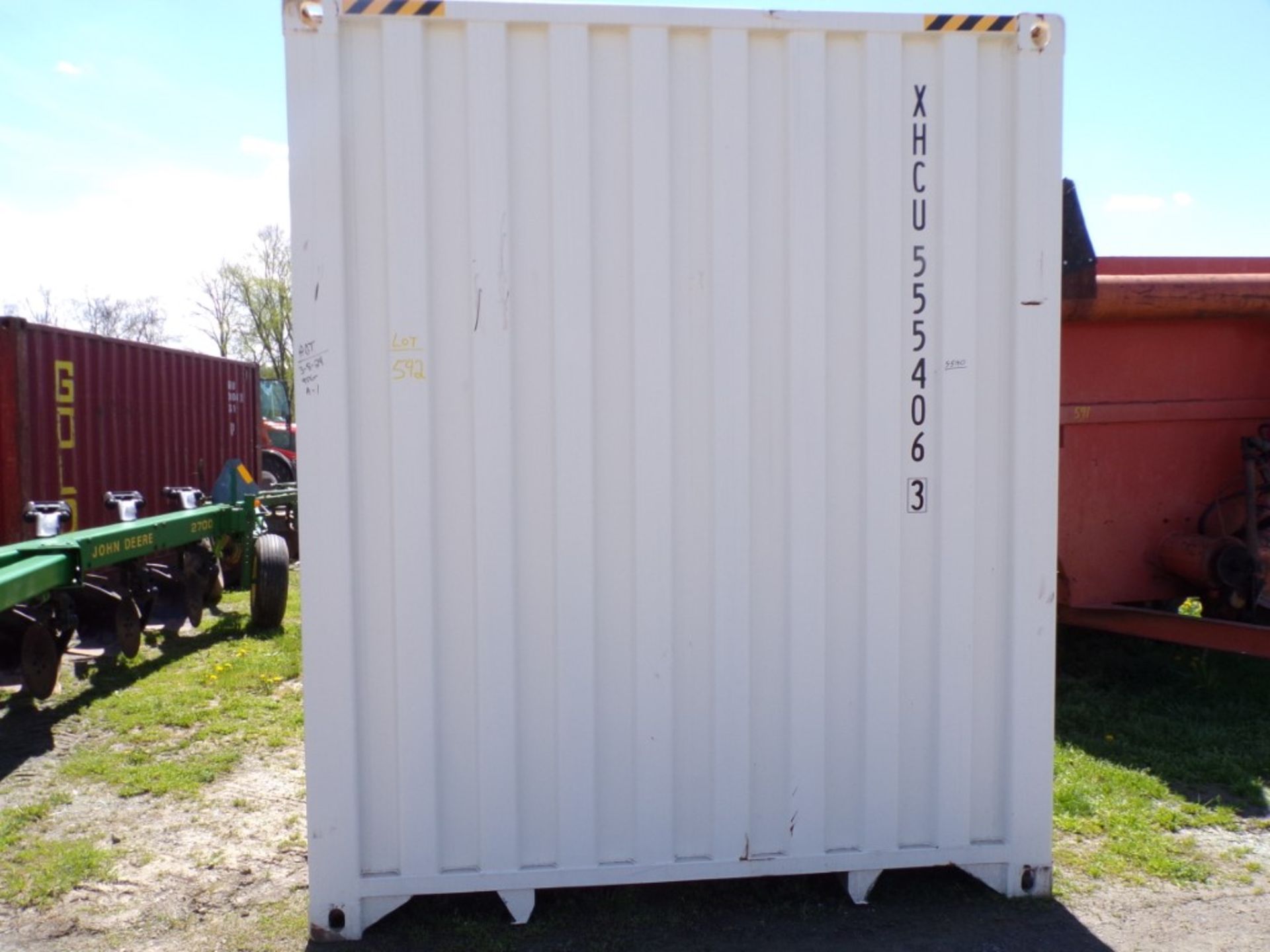 New 40' Shipping/Storage Container, 4 Side Entrance Doors, Barn Doors on Rear, Cont. #