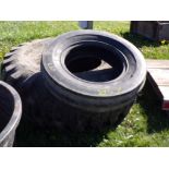 (2) Equipment Tires, 20.5-25 Loader Tire & A Ribbed Front Tire (6108)