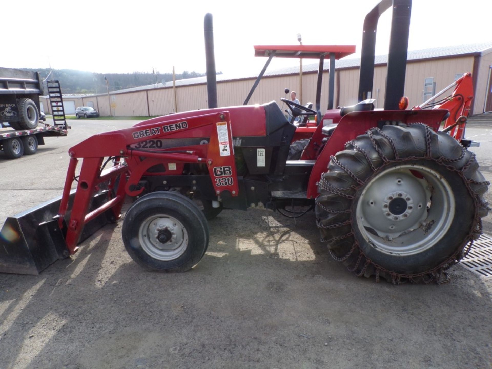 Case IH 3220 w/Great Bend 330 Loader, w/Chains, PTO, 3pt, ROPS, 343 Orig. Hours (5502)