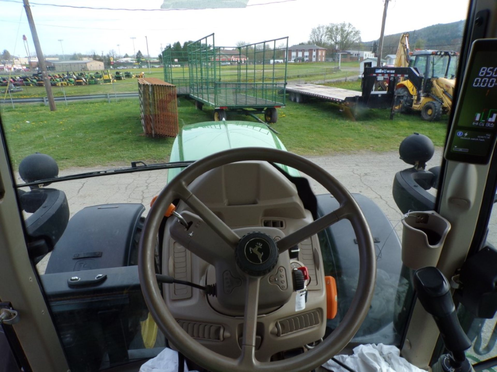 2021 John Deere 6195M, 4 WD Tractor, Power Shift Tans w/Screen, Rear Hyd. Remotes, Air Brake Hookup, - Image 8 of 8