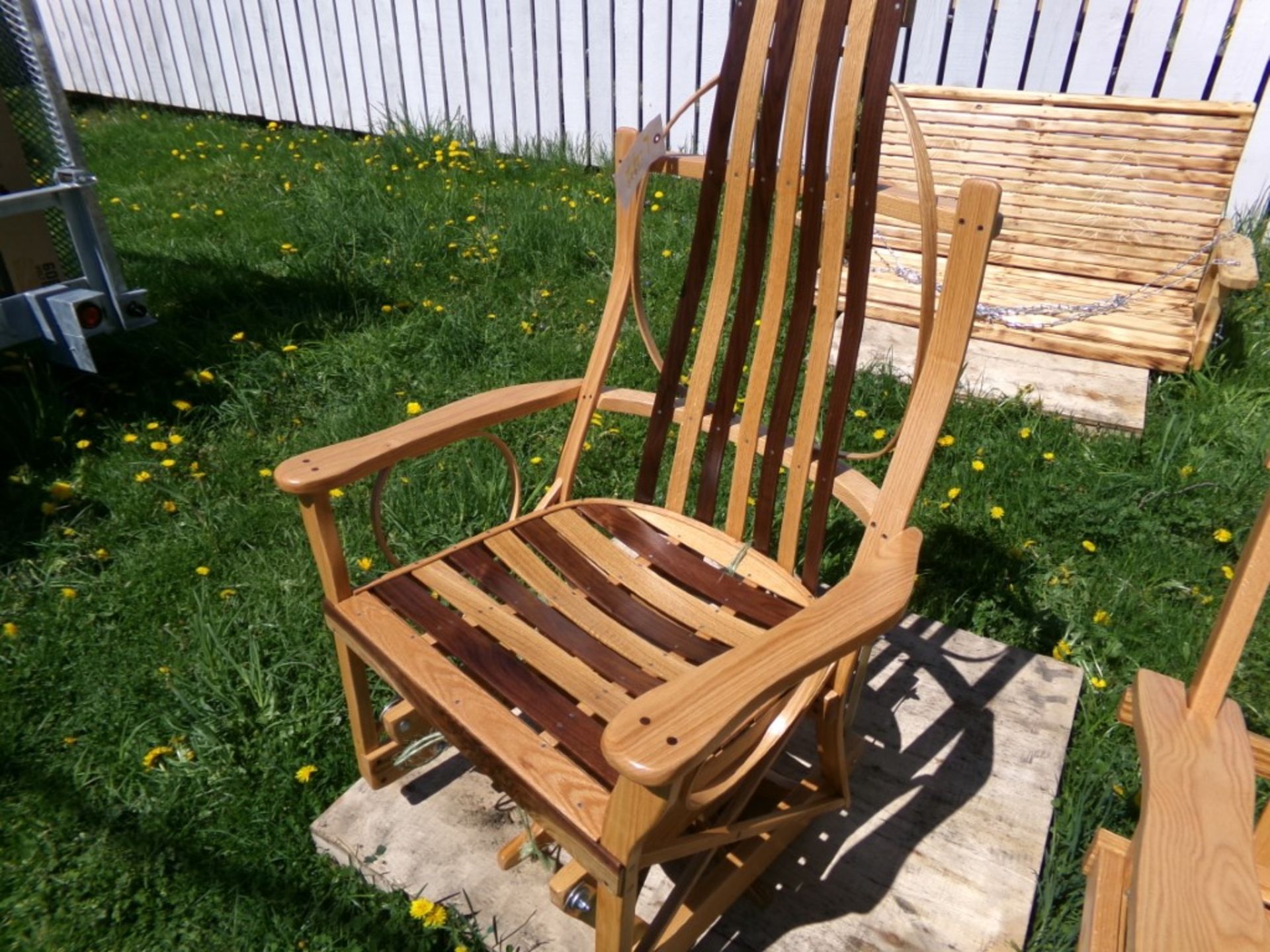 4' Amish Adirondack Swing, 2 Tone (6051)