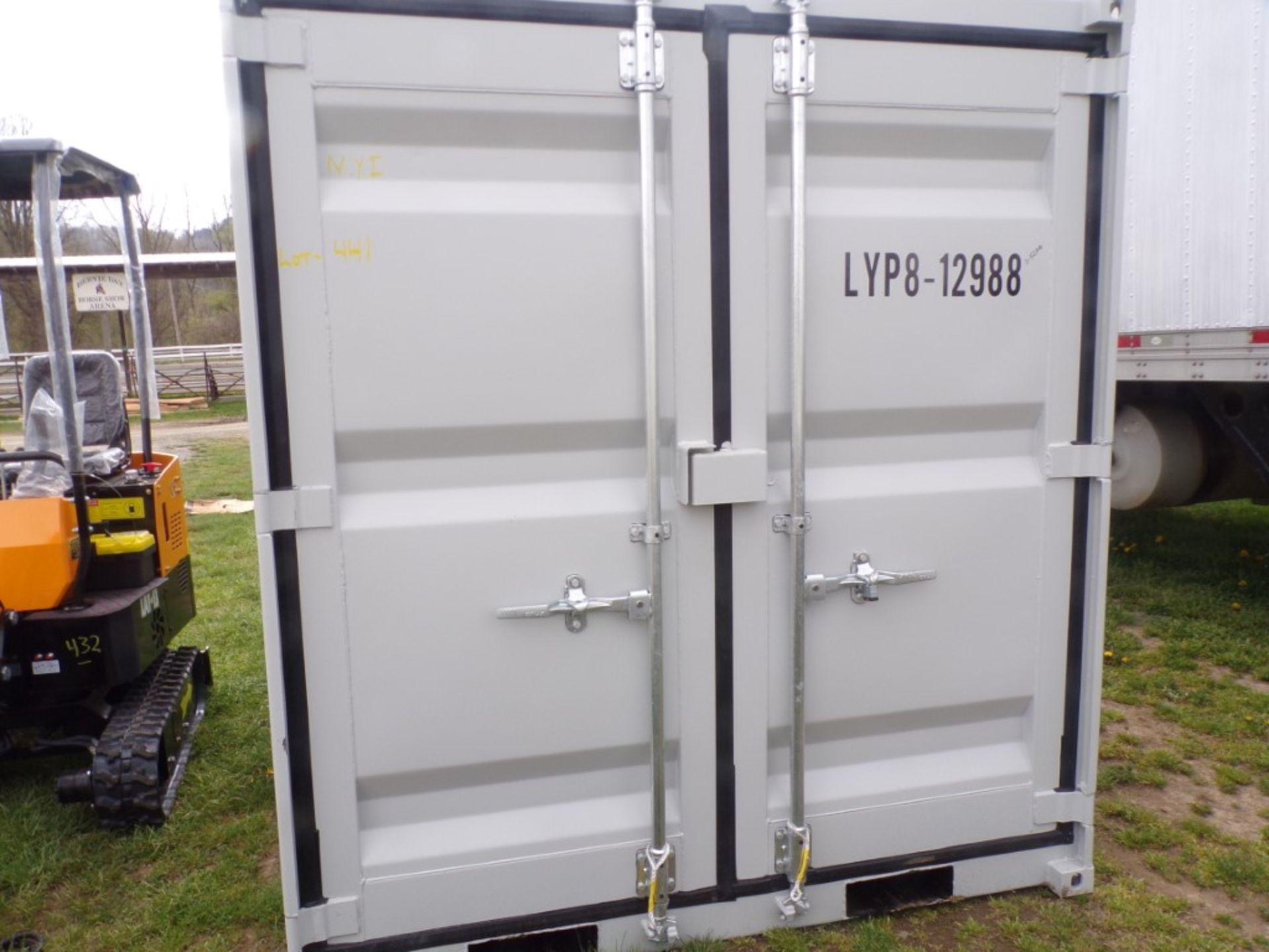 8' Storage Container/Office, 6'8'' Wide with Walk Thru Door and Window on One Side, Cont. #LYP8-