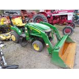 John Deere 2305 4 WD Compact 200CX Loader, 52'' Deck and 47'' Snow Blower, Diesel, Hydro, 853