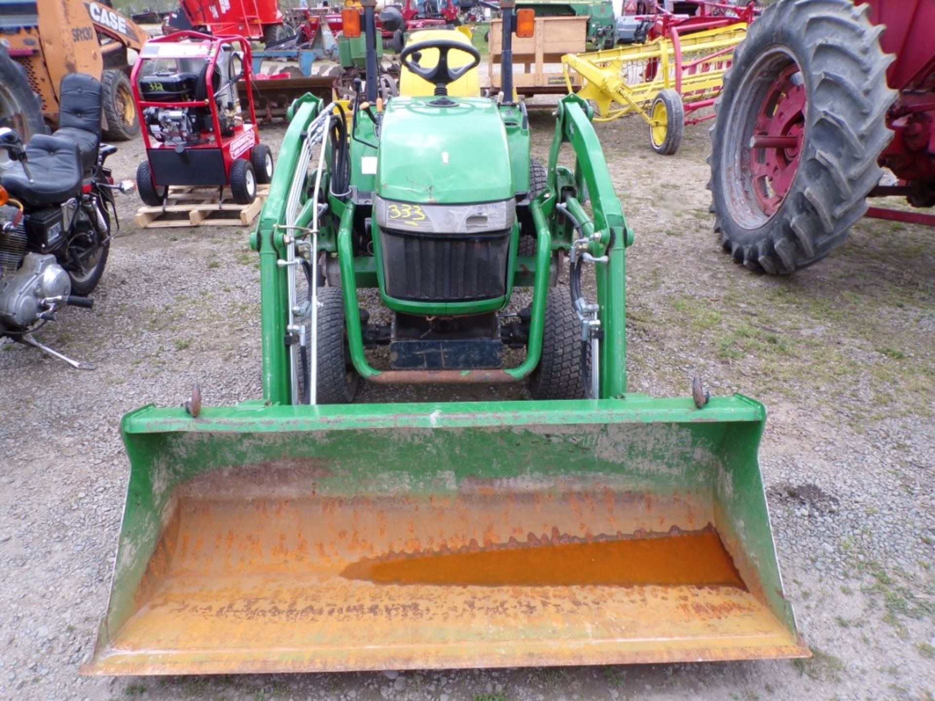 John Deere 2305 4 WD Compact 200CX Loader, 52'' Deck and 47'' Snow Blower, Diesel, Hydro, 853 - Image 2 of 7