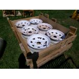 Pallet of (18) New 15 x 5 Trailer Wheels, 5 Lug (18 x Bid Price )(6018)