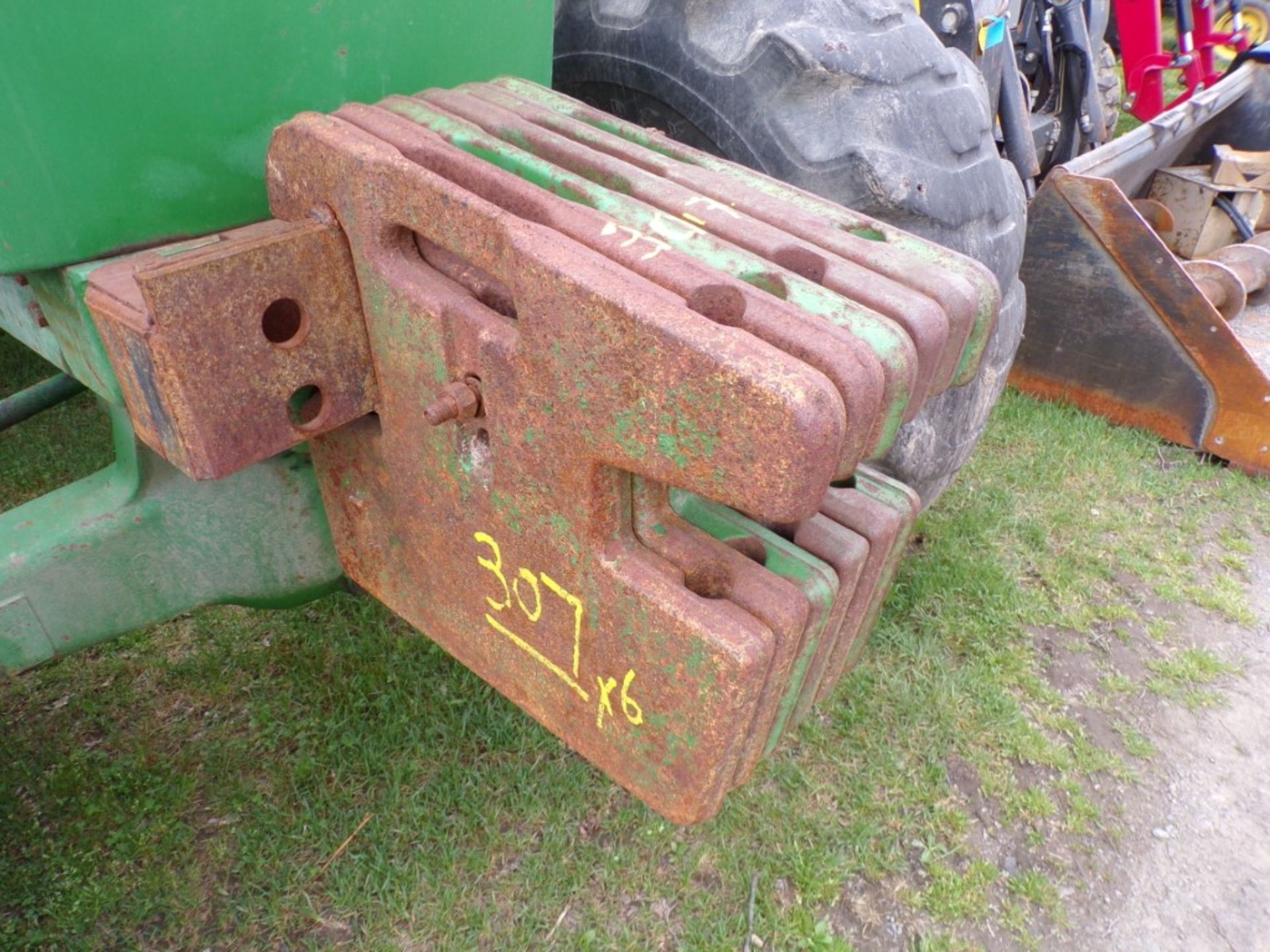 (6) John Deere Wheel Weights (6 XS Bid Price) (4368)