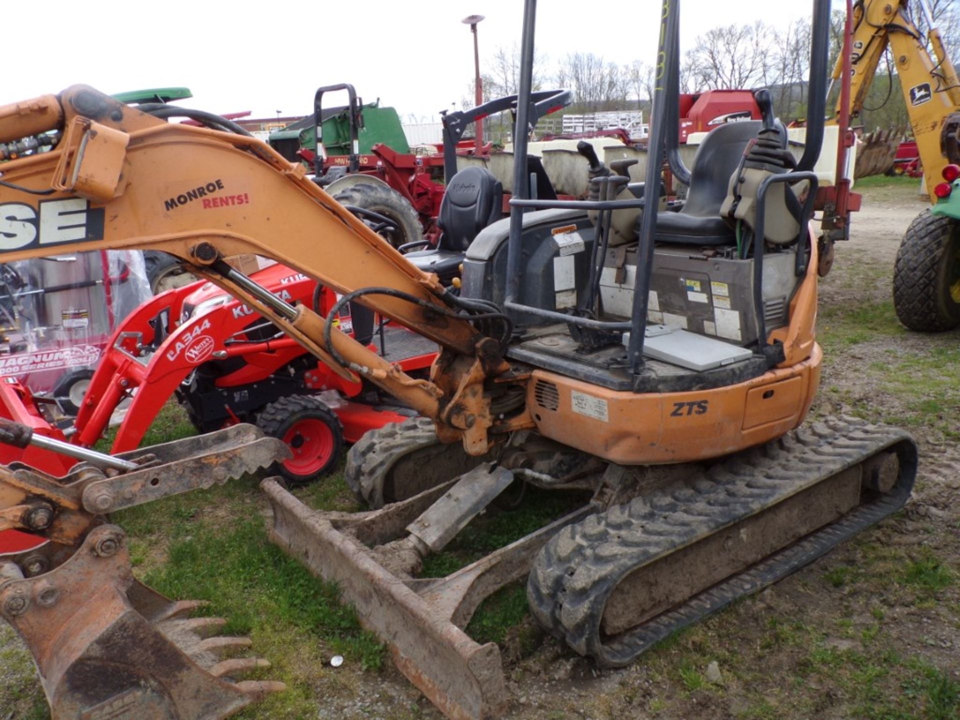 Case CX25-ZTS Mini Excavator with Rubber Tracks, 24'' Digging Bucket, Blet Hydraulic Thumb,