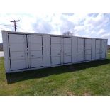 New, 40' Storage Container, 4-Dbl.Side Doors, 1-Dbl. Rear Door, Used 1 Trip, Container #: