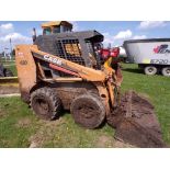 Case 420 Skid Steer Loader, Aux. Hyd's, w/Bucket, Poor Tires, Shows 2400 Hours, Hand Controls, s/n